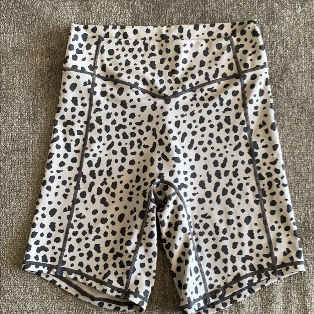 Balance Athletica snow leopard biker shorts